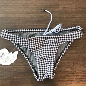 Jolyn Swim Bottoms Black/white check,  XS, New